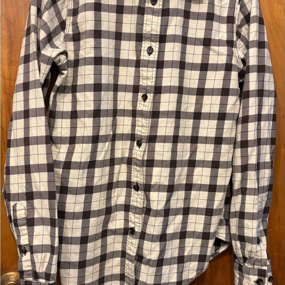 Filson Cream and Brown Checkered Women's Shirt